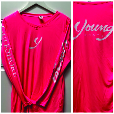 Ladies V-Neck Dry-Fit Long Sleeve Shirt